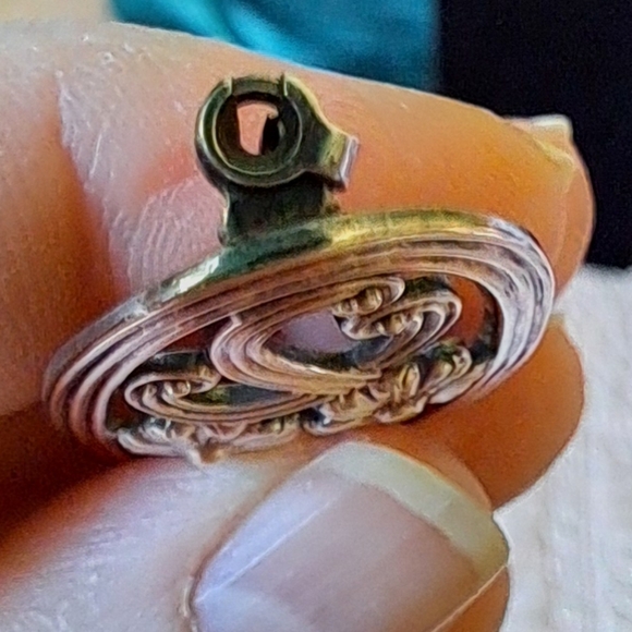 Vintage 14kt over Sterling Silver Symmetalic Floral Brooch - Picture 9 of 13